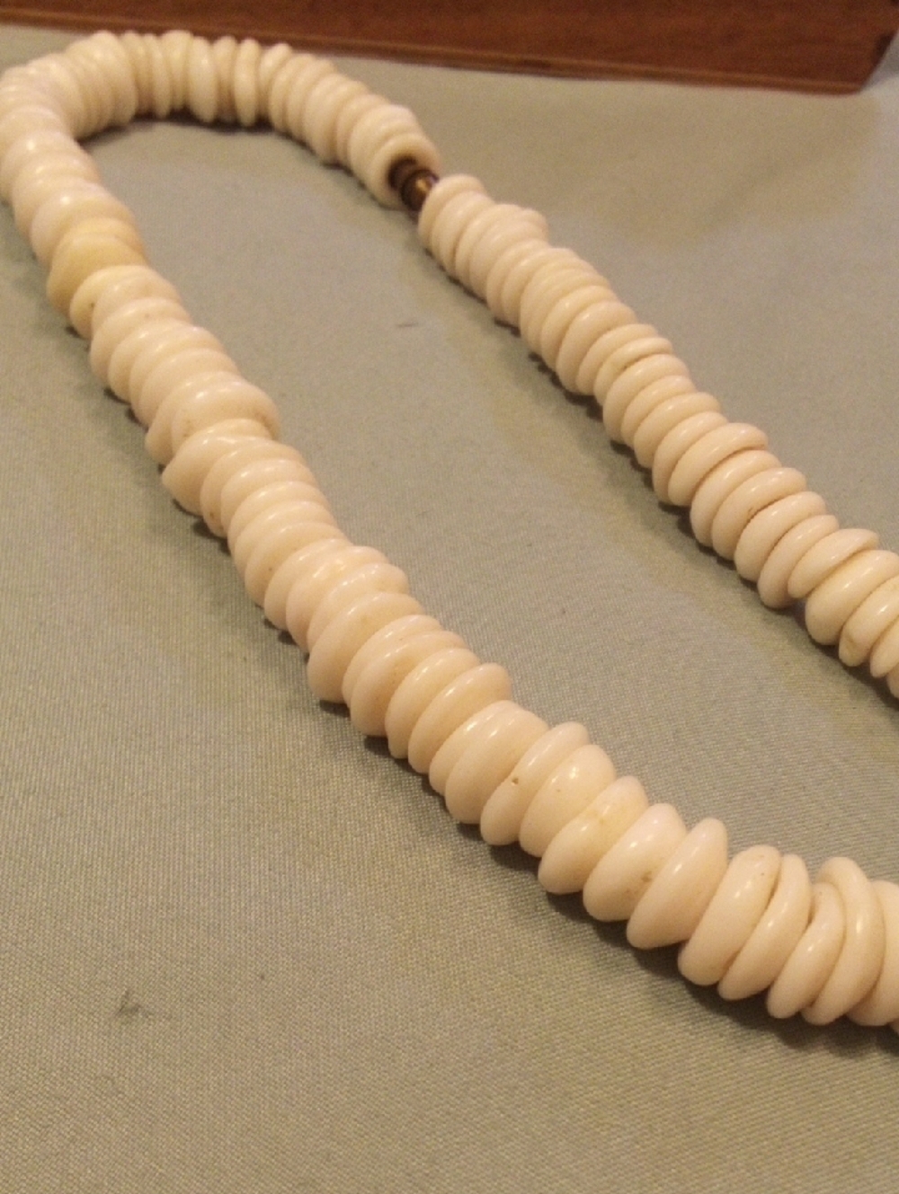 Cream Beaded Necklace - Women's Jewelry - Picture 5 of 5